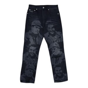 Laser Engraved Cartel Denim Jeans