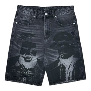 Cartel Denim Shorts Black
