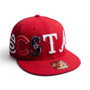 Paraphernalia x Asaali Baseball Fitted Cap Red