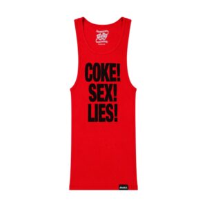 Red Coke Sex Lies Tank Top