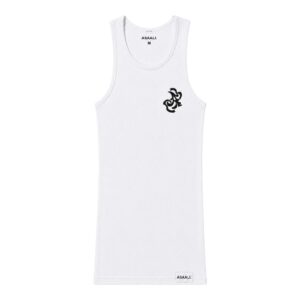 White A Logo Tank Top