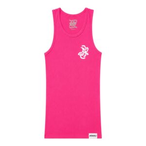 Pink A Logo Tank Top