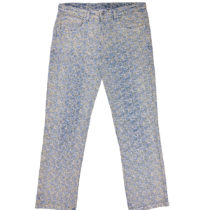 Rhinestone Jacquard Denim